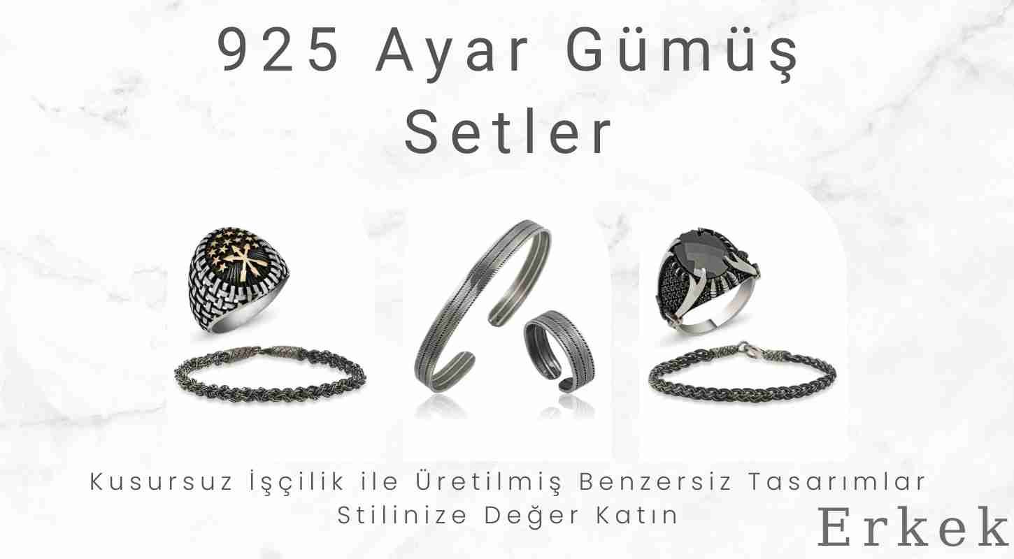 Gümüş Erkek Set