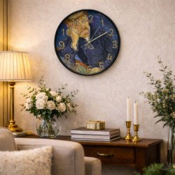 Van Gogh Dr. Gachet Portre Temalı Cam Duvar Saati 28 cm – Sessiz Mekanizma, Modern Dekor Van Gogh Dr. Gachet Portre Temalı Cam Duvar Saati 28 cm – Sessiz Mekanizma, Modern Dekor