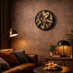 Modern Jazz Temalı Duvar Saati 28 cm – Dekoratif Sessiz Mekanizma Salon Ofis Saat Modern Jazz Temalı Duvar Saati 28 cm – Dekoratif Sessiz Mekanizma Salon Ofis Saat