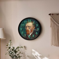 Van Gogh Otoportre Desenli Duvar Saati 28 cm – Sessiz Mekanizma, Modern Dekor Van Gogh Otoportre Desenli Duvar Saati 28 cm – Sessiz Mekanizma, Modern Dekor