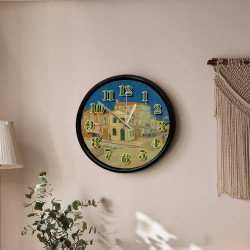 Van Gogh Sarı Ev Temalı Duvar Saati 28 cm – Sessiz Mekanizma, Modern Dekor Van Gogh Sarı Ev Temalı Duvar Saati 28 cm – Sessiz Mekanizma, Modern Dekor