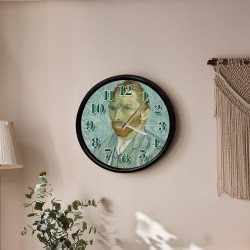 Van Gogh Otoportre Desenli Duvar Saati 28 cm – Sessiz Mekanizma, Modern Dekor Van Gogh Otoportre Desenli Duvar Saati 28 cm – Sessiz Mekanizma, Modern Dekor