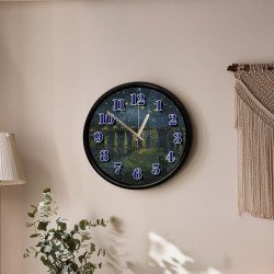 Van Gogh Yıldızlı Gece Tasarımlı Dekoratif Duvar Saati - 28 cm Sessiz Mekanizma Van Gogh Yıldızlı Gece Tasarımlı Dekoratif Duvar Saati - 28 cm Sessiz Mekanizma