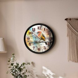 Modern Sarı Kuş Temalı Duvar Saati 28 Cm – Sessiz Mekanizma Dekoratif Tasarım Modern Sarı Kuş Temalı Duvar Saati 28 Cm – Sessiz Mekanizma Dekoratif Tasarım