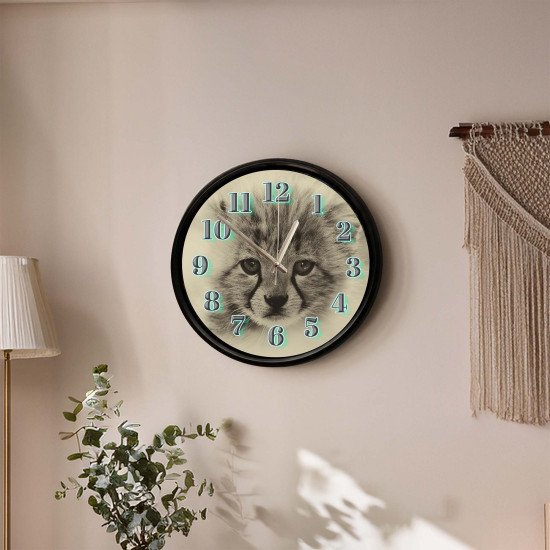 Yavru Kedi Tasarımlı Dekoratif Duvar Saati Yavru Kedi tasarımlı dekoratif duvar saati 28 cm sessiz mekanizma