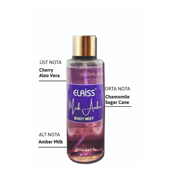 Body Mist Misk Amber Vücut Spreyi