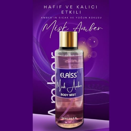 Body Mist Misk Amber Vücut Spreyi
