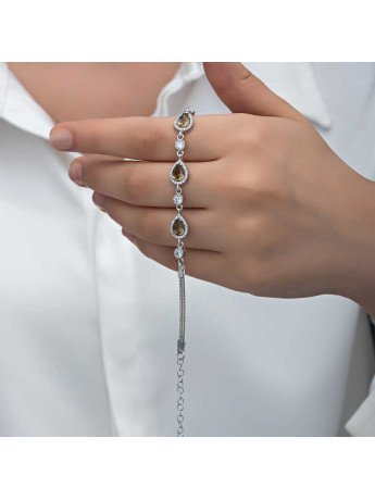 ​Gümüş Damla Zultanit Taşlı Kadın Bileklik CSR2185351
