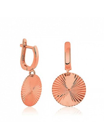 ​Gümüş Desenli Rose Pul Küpe CSR2183631