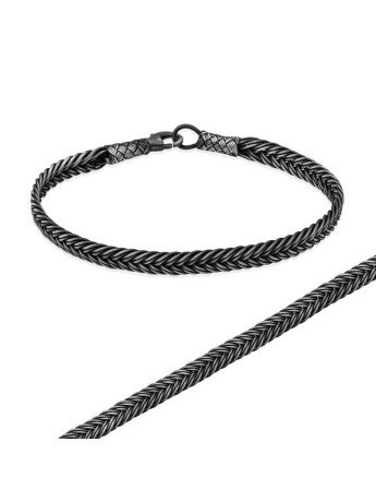 Gümüş El Sarması Kazaziye Unisex Bileklik CSR2183143