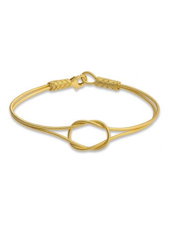 Gümüş Gold Dilek Düğüm Kazaziye Örgü Bileklik CSR2184666