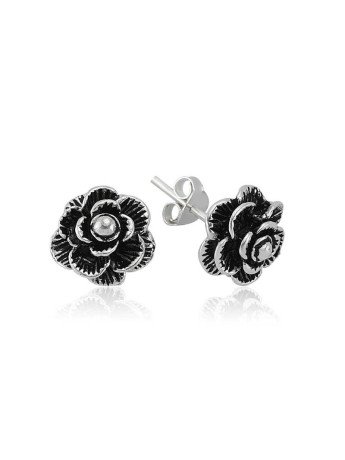 Gümüş Çivili Gül Küpe CSR2181849