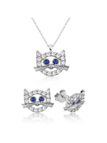 Gümüş Kedi Çocuk Set CSR2181426