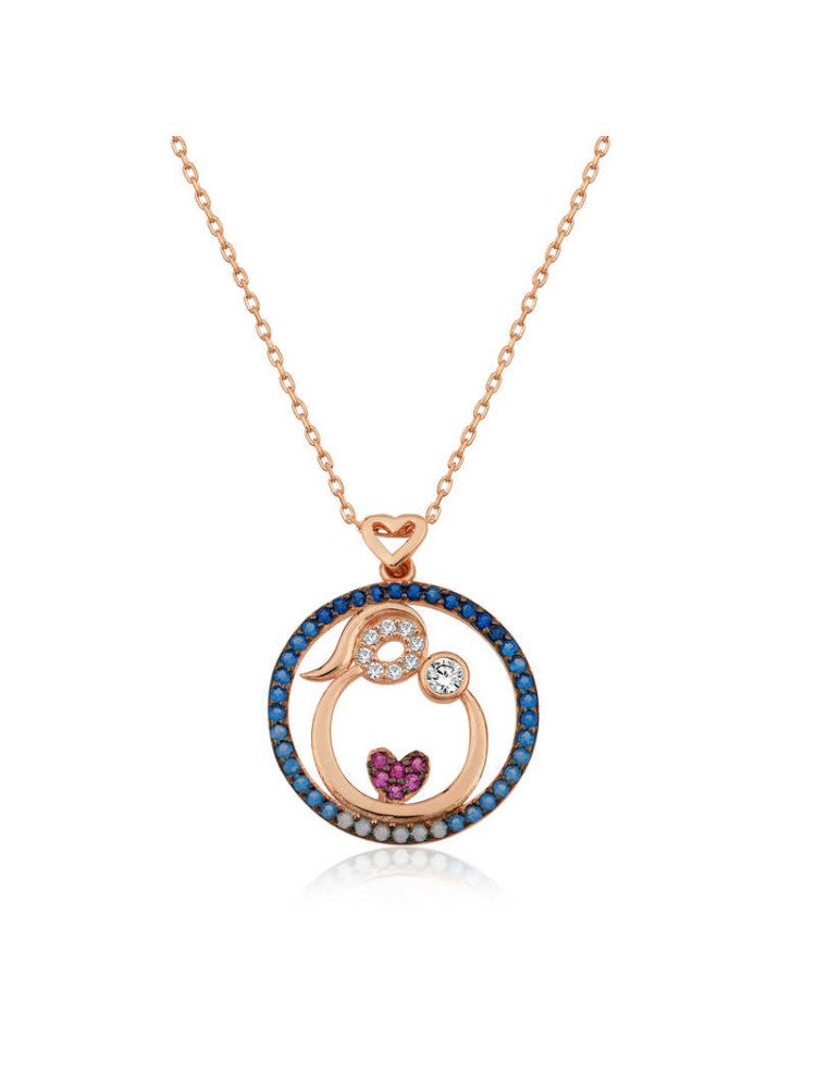 Gümüş Rose Anne Ve Bebek Sevgisi Kadın Kolye CSR2180645