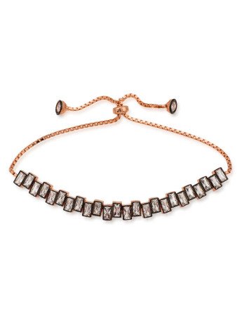 Gümüş Rose Baget Taşlı Asansör Bileklik CSR2181605