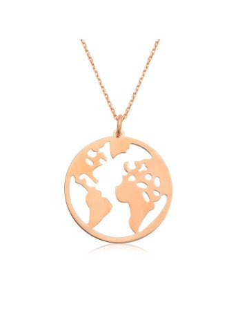 ​Gümüş Rose Dünya Kolye CSR2182754