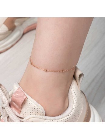 Gümüş Rose Top Zincir Halhal CSR2185216