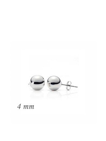 Gümüş Top Küpe - 4 mm CSR2181860