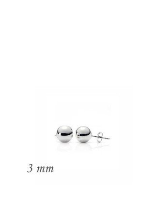 Gümüş Top Küpe - 3 mm CSR2181861