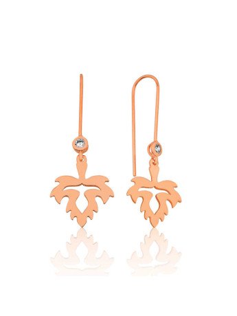 Gümüş Yaprak Sallantılı Küpe CSR2181961