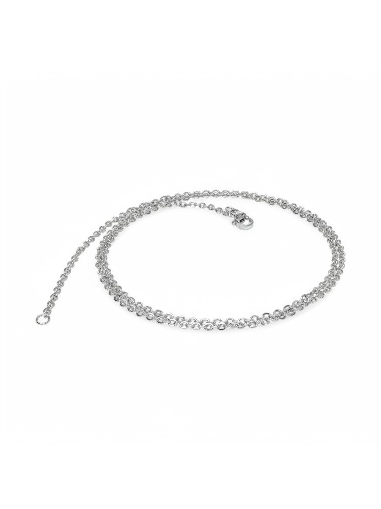 Minik Boy Beyaz Çelik Kolye 0.5Mm CSR1180286