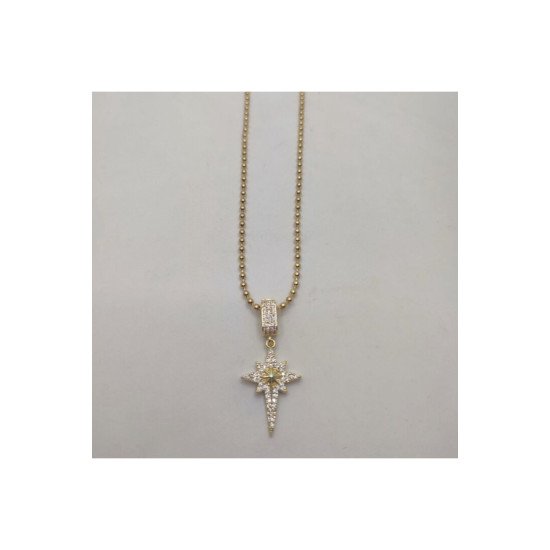 Luli Gold Renk Yıldız Figürlü Paslanmaz Çelik Kadın Kolye