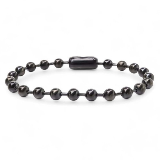 Erkek 6mm çelik top zincir bileklik 6mm çelik top zincir erkek bileklik