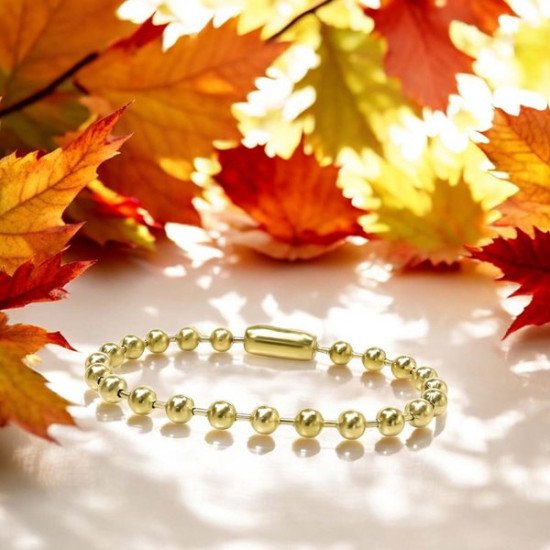 Erkek 6mm çelik top zincir bileklik 6mm çelik top zincir erkek bileklik