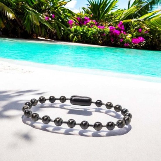 Erkek 6mm çelik top zincir bileklik 6mm çelik top zincir erkek bileklik