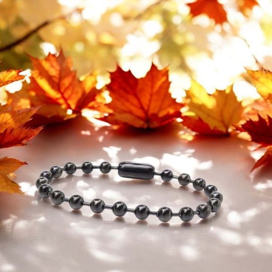 Erkek 6mm çelik top zincir bileklik 6mm çelik top zincir erkek bileklik