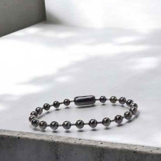 Erkek 6mm çelik top zincir bileklik 6mm çelik top zincir erkek bileklik