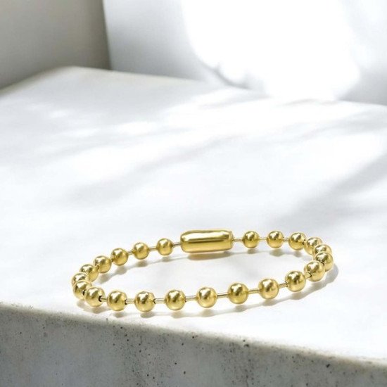 Erkek 6mm çelik top zincir bileklik 6mm çelik top zincir erkek bileklik