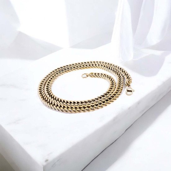 Balık Sırtı Çelik Erkek Kolye 1,6Mm X 4Mm