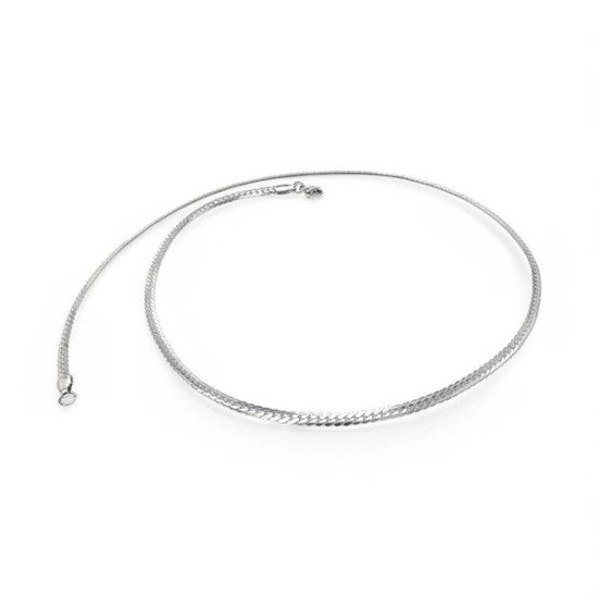 Balık sırtı çelik erkek kolye 0.8 mm, maskülen tasarım