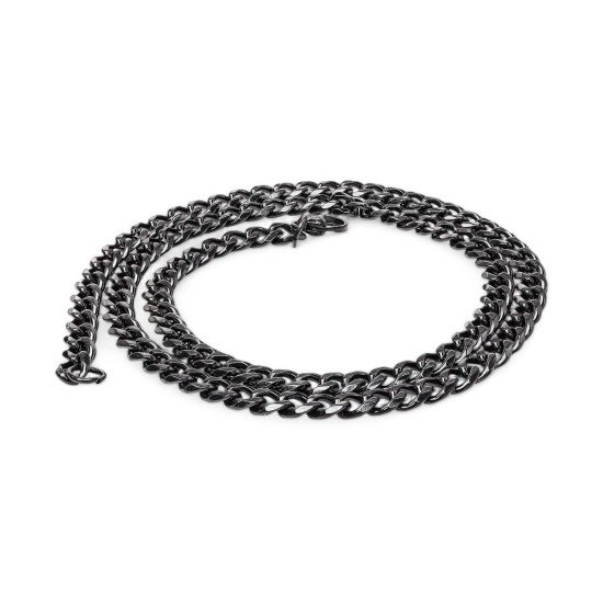 Çelik erkek siyah kolye 1.6 mm, maskülen tasarım