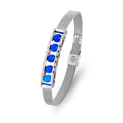 Doğal Taşlı Ve Paslanmaz Çelik Bileklik