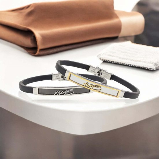 Atatürk imzalı çelik erkek bileklik modeli Atatürk imzalı çelik erkek bileklik, maskülen tasarım