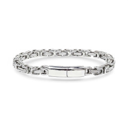 Kral Çelik Zincir Erkek Bileklik 6mm