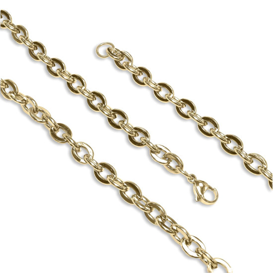 6mm mariner zincir paslanmaz çelik erkek kolye