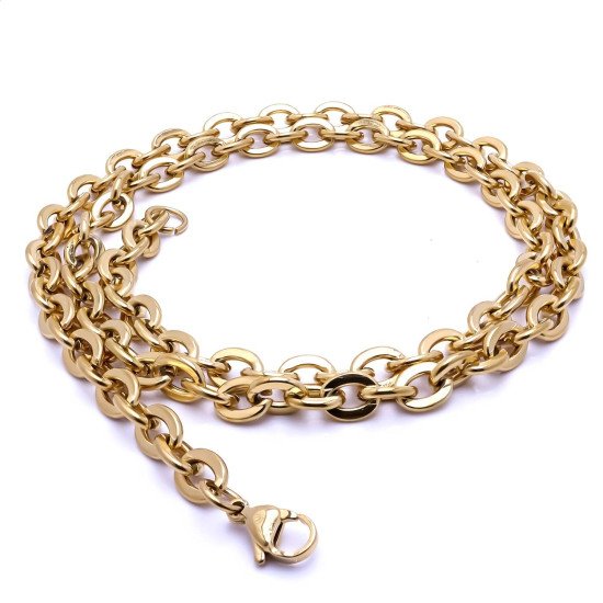 6mm mariner zincir paslanmaz çelik erkek kolye