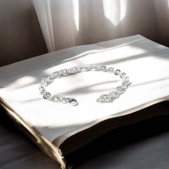 mariner çelik zincir erkek bileklik 1.6mm