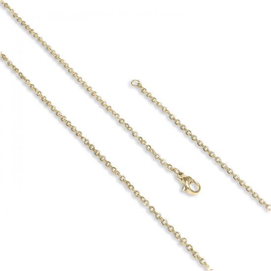 altın tonlu ince çelik zincir erkek kolye minik boy sarı çelik zincir erkek kolye 0.5mm