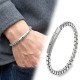 Premium tekli 4MM Arnavut model çelik zincir erkek bileklik