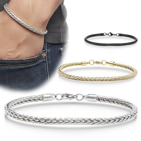 Tilki Kuyruğu Zincir Erkek Bileklik