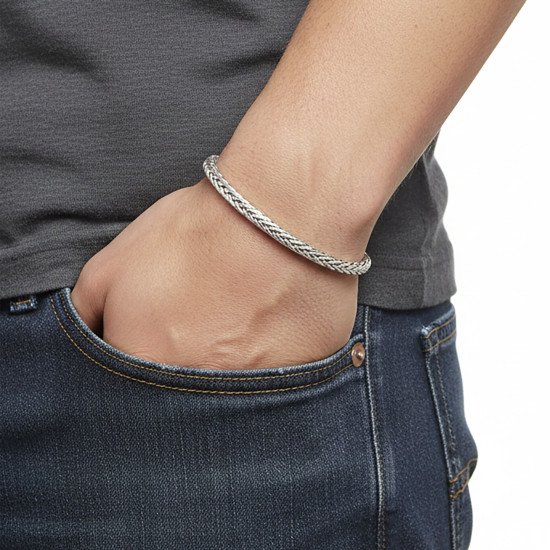 Tilki Kuyruğu Zincir Erkek Bileklik