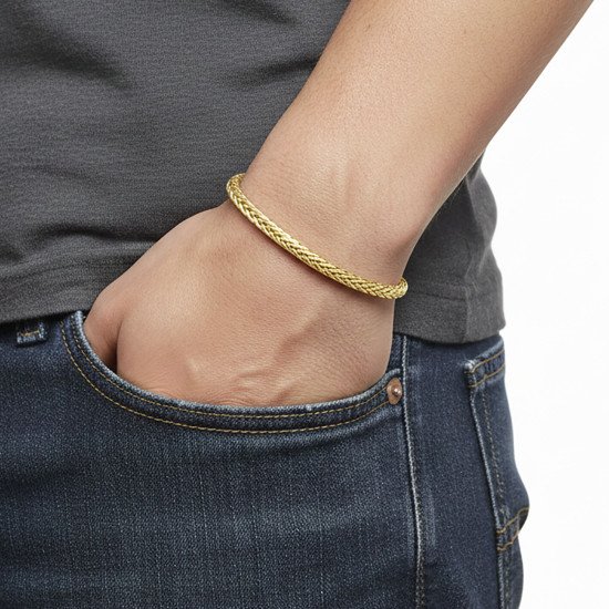 Tilki Kuyruğu Zincir Erkek Bileklik