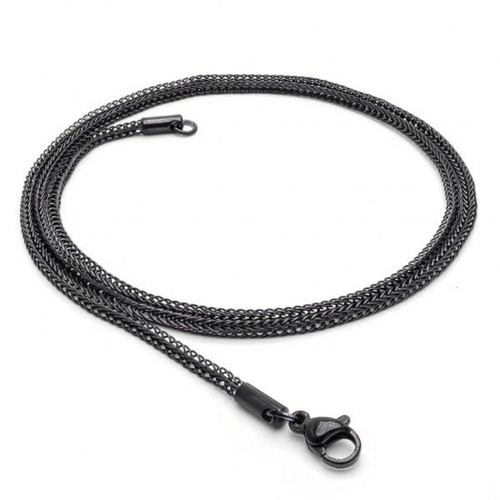 Yılan zincir modeli 2mm çelik erkek kolye