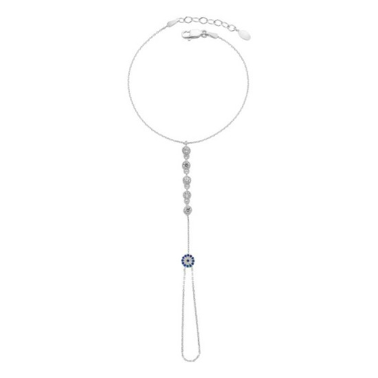 Gümüş Nazarlı Su Yolu Şahmeran Bileklik