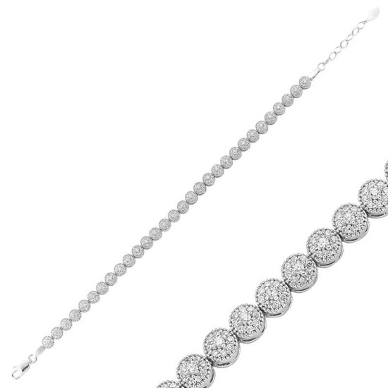 Gümüş Su Yolu Bayan Bileklik