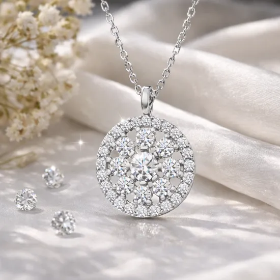 ​Gümüş Çiçek Kadın Kolye